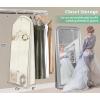 imageMISSLO 70quot Wedding Dress Garment Bag with Bride Tote Bag 8 Gusseted Wedding Dress Bags for Gowns Long 4 Pockets Dress Cover for Women PinkBeige