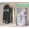 imageMISSLO 70quot Wedding Dress Garment Bag with Bride Tote Bag 8 Gusseted Wedding Dress Bags for Gowns Long 4 Pockets Dress Cover for Women PinkBlack