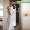imageMISSLO 70quot Wedding Dress Garment Bag with Bride Tote Bag 8 Gusseted Wedding Dress Bags for Gowns Long 4 Pockets Dress Cover for Women PinkBlack