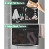 imageMISSLO 70quot Wedding Dress Garment Bag with Bride Tote Bag 8 Gusseted Wedding Dress Bags for Gowns Long 4 Pockets Dress Cover for Women PinkBlack