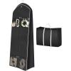 imageMISSLO 70quot Wedding Dress Garment Bag with Bride Tote Bag 8 Gusseted Wedding Dress Bags for Gowns Long 4 Pockets Dress Cover for Women PinkBlack