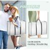 imageMISSLO 70quot Wedding Dress Garment Bag with Bride Tote Bag 8 Gusseted Wedding Dress Bags for Gowns Long 4 Pockets Dress Cover for Women PinkWhite
