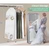 imageMISSLO 70quot Wedding Dress Garment Bag with Bride Tote Bag 8 Gusseted Wedding Dress Bags for Gowns Long 4 Pockets Dress Cover for Women PinkWhite