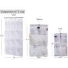 imageMISSLO 8 Pockets Mesh Shower Organizer Hanging Caddy with Rotating Hanger Quick Dry Bathroom Storage White