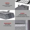 imageMISSLO 8Shelf Hanging Shoe Organizer Clothes Closet Organizers and Storage Shelves Hat Holder with Large Shelf and Side Mesh Pockets for Hats Handbags Kid Sweater GreyGrey