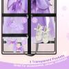 imageMISSLO All Clear Garment Bags for Dance Costumes Hanging Dance Garment Bags for Dancers with 3 Zippered Pockets Plastic Cheer Uniform Garment Bag 3 PacksClear