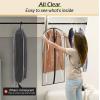 imageMISSLO All Clear Garment Bags for Hanging Clothes 40quot Suit Bags for Closet Storage Plastic Clothes Covers for Shirts Jackets Coats 6 Packs40 inch