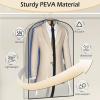 imageMISSLO All Clear Garment Bags for Hanging Clothes 40quot Suit Bags for Closet Storage Plastic Clothes Covers for Shirts Jackets Coats 6 Packs40 inch