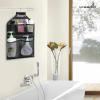 imageMISSLO Bathroom Shower Organizer Mesh Hanging Shower Caddy with Rotatable Hanger BlackBlack