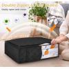 imageMISSLO Bed Sheet Organizers and Storage QueenKing Size Sheet Folder 4 Pack Linen Closet Organizer with Clear Window Blanket Storage Bags for Bedsheets Pillow Cases Towels Clothes