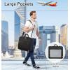 imageMISSLO Carry On Garment Bags for Travel with Shoulder Strap 43 Suit Bags for Men Travel 2 in 1 Waterproof Suit Cover with 3 Pockets for Business Trip Black