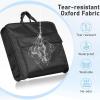 imageMISSLO Carry On Garment Bags for Travel with Shoulder Strap 43 Suit Bags for Men Travel 2 in 1 Waterproof Suit Cover with 3 Pockets for Business Trip Black
