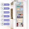 imageMISSLO Clear Over the Door Shoe Organizer Large Deep Pockets Hanging Shoe Rack for Closet Fit 20 Pairs Shoe Holder for Sneakers Boots StorageGreyGrey