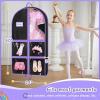 imageMISSLO Dance Garment Bags for Dancers with 4 Pockets Garment Bags for Dance Costumes 40quot Cheer Uniform Garment Bag Hanging Kids Garment Bag for Recital Competition Travel Storage 3 BlackBlack