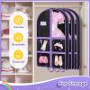 imageMISSLO Dance Garment Bags for Dancers with 4 Pockets Garment Bags for Dance Costumes 40quot Cheer Uniform Garment Bag Hanging Kids Garment Bag for Recital Competition Travel Storage 3 BlackBlack
