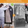 imageMISSLO Garment Bags for Travel Heavy Duty Moving Bags Large Capacity Hanging Clothes Bag for 20 Shirts Waterproof Fabric Suit Covers for Closet Storage 2 Packs 43quot