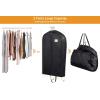 imageMISSLO Garment Bags for Travel Heavy Duty Moving Bags Large Capacity Hanging Clothes Bag for 20 Shirts Waterproof Fabric Suit Covers for Closet Storage 2 Packs 43quot