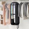 imageMISSLO Hanging Garment Bags for Travel Suit Bags for Closet Storage 50quot Moving Bags for Clothes Dress Cover for Coat Jacket Shirt Clothing BlackBlack