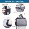 imageMISSLO Hanging Garment Bags for Travel Suit Bags for Closet Storage 50quot Moving Bags for Clothes Dress Cover for Coat Jacket Shirt Clothing BlackGrey