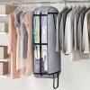 imageMISSLO Hanging Garment Bags for Travel Suit Bags for Closet Storage 50quot Moving Bags for Clothes Dress Cover for Coat Jacket Shirt Clothing BlackGrey