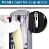 imageMISSLO Hanging Garment Bags for Travel Suit Bags for Closet Storage 50quot Moving Bags for Clothes Dress Cover for Coat Jacket Shirt Clothing BlackGrey