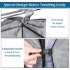 imageMISSLO Hanging Garment Bags for Travel Suit Bags for Closet Storage 50quot Moving Bags for Clothes Dress Cover for Coat Jacket Shirt Clothing BlackGrey