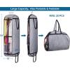 imageMISSLO Hanging Garment Bags for Travel Suit Bags for Closet Storage 50quot Moving Bags for Clothes Dress Cover for Coat Jacket Shirt Clothing BlackGrey