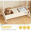 imageMISSLO Kids Clothing Rack with Basket Small Dress Up Storage Short Toddler Dress Up Rack Kids Closet for Baby Clothes WhiteWhite