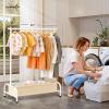 imageMISSLO Kids Clothing Rack with Basket Small Dress Up Storage Short Toddler Dress Up Rack Kids Closet for Baby Clothes WhiteWhite