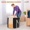 imageMISSLO King Comforters Storage Bag 120L for Blankets Clothes Sweaters Beddings Organizer with Reinfored Handles NonMetal Fabric Storage Bin Organizer Black
