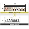 imageMISSLO Long 3 Tier Shoe Rack for Closet Shoe Organizer Storage Stackable Wide Shoe Shelf Holds 24 Pairs of Men Sneakers Women Heels Boots GreyBlack