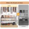 imageMISSLO Long 3 Tier Shoe Rack for Closet Shoe Organizer Storage Stackable Wide Shoe Shelf Holds 24 Pairs of Men Sneakers Women Heels Boots GreyBrown