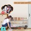 imageMISSLO Long 3 Tier Shoe Rack for Closet Shoe Organizer Storage Stackable Wide Shoe Shelf Holds 24 Pairs of Men Sneakers Women Heels Boots GreyGrey