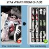imageMISSLO Over The Door Shoe Organizer 12 Large Mesh Pockets Hanging Narrow Closet Door White 2 PackBlack