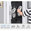 imageMISSLO Over The Door Shoe Organizer 12 Large Mesh Pockets Hanging Narrow Closet Door White 2 PackBlack