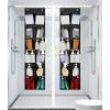 imageMISSLO Over The Door Shoe Organizer 12 Large Mesh Pockets Hanging Narrow Closet Door White 2 PackBlack
