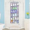 imageMISSLO Over The Door Shoe Organizer 12 Large Mesh Pockets Hanging Narrow Closet Door White 2 PackGray