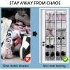imageMISSLO Over The Door Shoe Organizer 12 Large Mesh Pockets Hanging Narrow Closet Door White 2 PackWhite