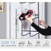 imageMISSLO Over The Door Shoe Organizer 12 Large Mesh Pockets Hanging Narrow Closet Door White 2 PackWhite