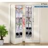 imageMISSLO Over The Door Shoe Organizer 12 Large Mesh Pockets Hanging Narrow Closet Door White 2 PackWhite