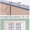 imageMISSLO Over The Door Shoe Organizer 12 Large Mesh Pockets Hanging Narrow Closet Door White 2 PackWhite