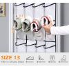 imageMISSLO Over The Door Shoe Organizer 24 Large Mesh Pockets WhiteWhite