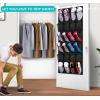 imageMISSLO Over The Door Shoe Organizer 24 Large Mesh Pockets Whiteall black