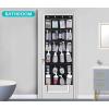 imageMISSLO Over The Door Shoe Organizer 24 Large Mesh Pockets Whiteall black