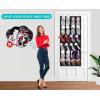 imageMISSLO Over The Door Shoe Organizer 24 Large Mesh Pockets Whiteall black