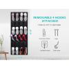 imageMISSLO Over The Door Shoe Organizer 24 Large Mesh Pockets Whiteall black