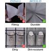 imageMISSLO Over The Door Shoe Organizer 24 Large Mesh Pockets Whitegray