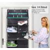 imageMISSLO Over The Door Shoe Rack for Door fit 14 Pairs Dustproof Over The Door Shoe Organizer Hanging for Closet Storage