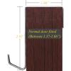 imageMISSLO Over The Narrow Door Shoe Organizer with 12 Crystal Pockets Hanging Closet Door 2 Packs White