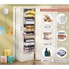 imageMISSLO Over the Door Organizer Hanging Storage with 6 Large Pockets 12 Side Pockets Closet Door Organizer Heavy Duty Baby Organization for Bathroom Pantry Bedroom Nursery Clothes Toys DiapersBlack